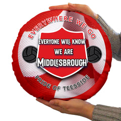 Middlesbrough Everywhere - Football Legends - Circle Cushion 14inch