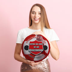 Middlesbrough Everywhere - Football Legends - Circle Cushion 14inch