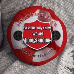 Middlesbrough Everywhere - Football Legends - Circle Cushion 14inch