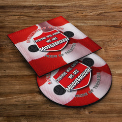 Middlesbrough Everywhere - Football Coaster - Square Or Circle