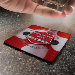 Middlesbrough Everywhere - Football Coaster - Square Or Circle