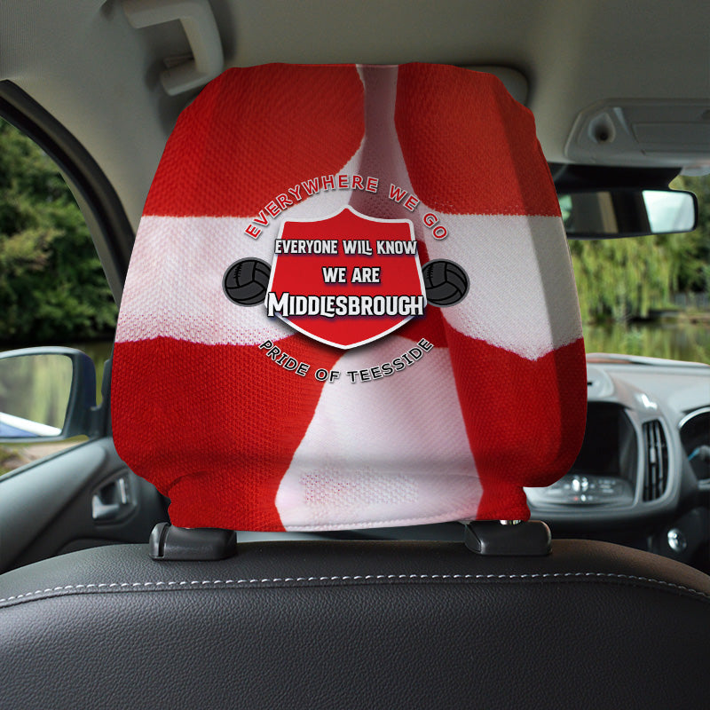 Middlesbrough Everywhere - Football Legends - Headrest Cover