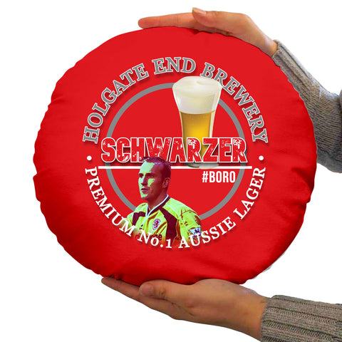 Middlesbrough Schwarzer - Football Legends - Circle Cushion 14inch