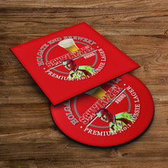 Middlesbrough Schwarzer - Football Coaster - Square Or Circle