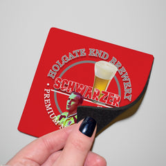 Middlesbrough Schwarzer - Football Coaster - Square Or Circle