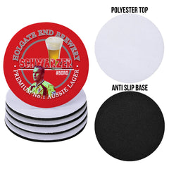 Middlesbrough Schwarzer - Football Coaster - Square Or Circle