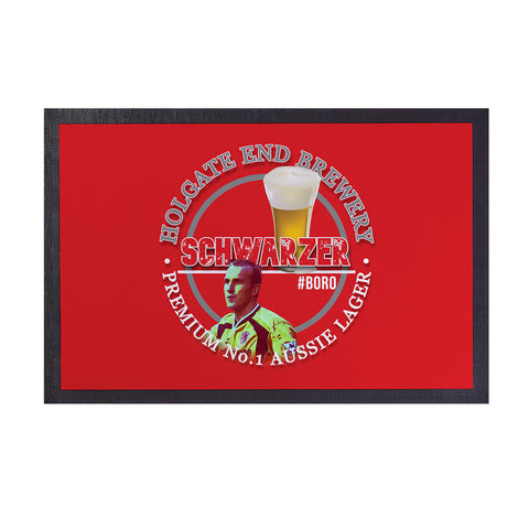 Middlesbrough Schwarzer  - Football Legends - Door Mat -60cm X 40cm