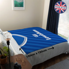 Millwall-- 1987 Home Shirt - Personalised Retro Fleece Blanket