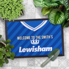 The Lions 1987 Home Shirt - Personalised Retro Door Mat - 60cm x 40cm