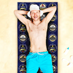 Millwall-- Football Legends - Microfibre Beach Towel - 150cm x 75cm