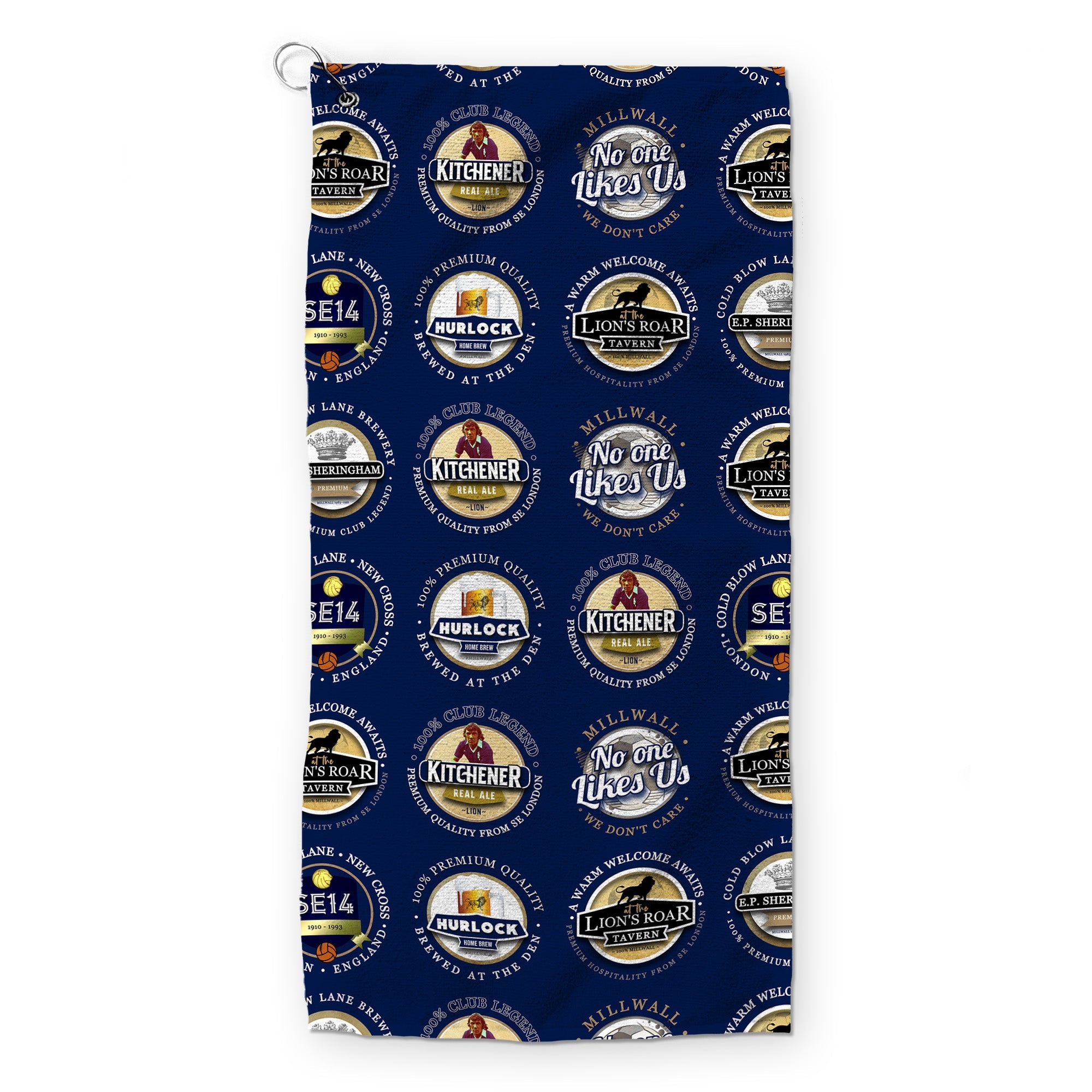 Millwall-- Football Legends - Retro Lightweight, Microfibre Golf Towel