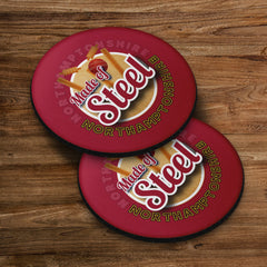 Northamptonshire Steel  - Cricket Coaster - Circle or Square