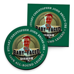 Nottinghamshire Baby Faced  - Cricket Coaster - Circle or Square