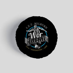 Newcastle Jackie Milburn- Football Legends - Circle Cushion 14inch