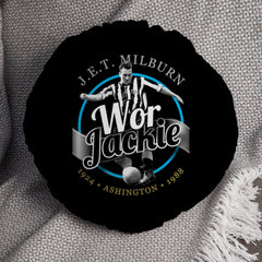 Newcastle Jackie Milburn- Football Legends - Circle Cushion 14inch