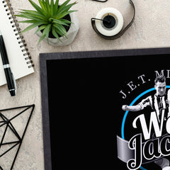 Newcastle Jackie Milburn - Football Legends - Door Mat -60cm X 40cm