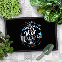 Newcastle Jackie Milburn - Football Legends - Door Mat -60cm X 40cm