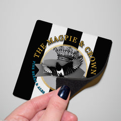 Newcastle Magpie - Football Coaster - Square Or Circle