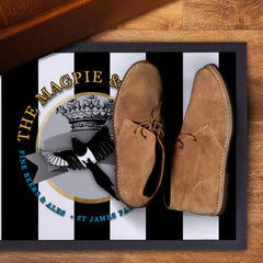 Newcastle Magpie - Football Legends - Door Mat -60cm X 40cm