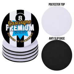 Newcastle Paul Gascoigne - Football Coaster - Square Or Circle