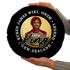 New Zealand Rugby League King  - Legend Collection - Circle Cushion 14inch