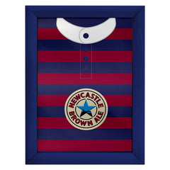 Personalised Newcastle 1996 Away Shirt - A4 Metal Sign Plaque - Frame Options Available