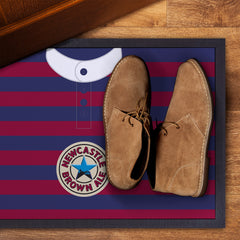 Newcastle 1996 Away Shirt - Personalised Retro Door Mat - 60cm x 40cm