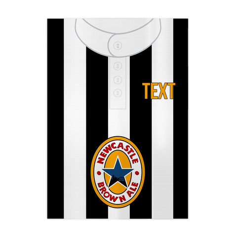 Personalised Newcastle - 1996 Home Shirt - A4 Metal Sign Plaque