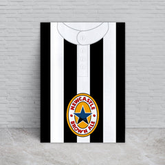 Personalised Newcastle - 1996 Home Shirt - A4 Metal Sign Plaque
