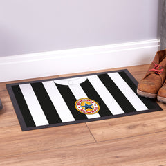 Newcastle 1996 Home Shirt - Personalised Retro Door Mat - 60cm x 40cm
