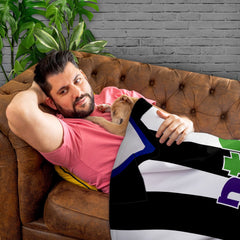 Newcastle FC - 2001 Home Shirt - Retro Fleece Blanket