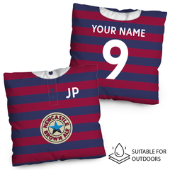 Newcastle -1996 Away Shirt - 45cm or 61cm Retro Showerproof Outdoor Cushion