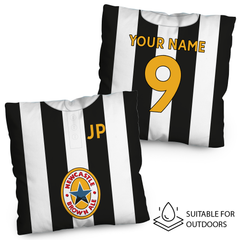 Newcastle -1996 Home Shirt - 45cm or 61cm Retro Showerproof Outdoor Cushion