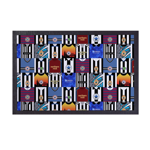 Newcastle Kit Montage - Retro Door Mat - 60cm x 40cm