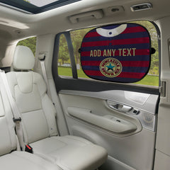 Newcastle 1996 Away Shirt - Personalised Retro Football Car Sun Shade - Set of 2
