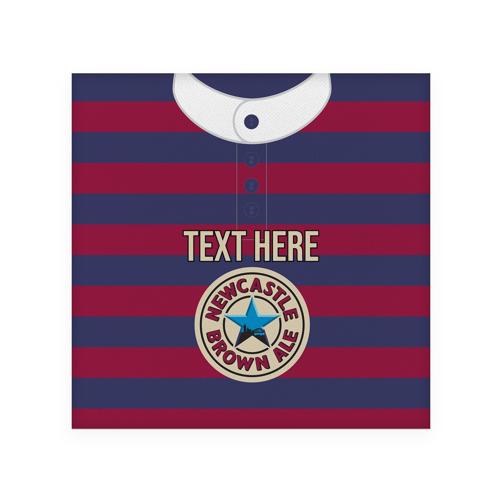 Newcastle 1996 Away Shirt - Personalised Drink Coaster - Square Or Circle