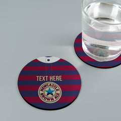 Newcastle 1996 Away Shirt - Personalised Drink Coaster - Square Or Circle