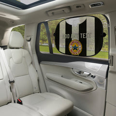 Newcastle 1996 Home Shirt - Personalised Retro Football Car Sun Shade - Set of 2