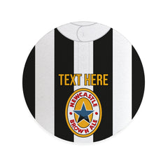 Newcastle 1996 Home Shirt - Personalised Drink Coaster - Square Or Circle