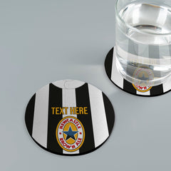 Newcastle 1996 Home Shirt - Personalised Drink Coaster - Square Or Circle