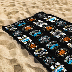 Newcastle - Football Legends - Microfibre Beach Towel - 150cm x 75cm