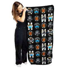 Newcastle - Football Legends - Microfibre Beach Towel - 150cm x 75cm
