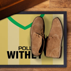 Norwich 1985 Home Shirt - Personalised Retro Door Mat - 60cm x 40cm