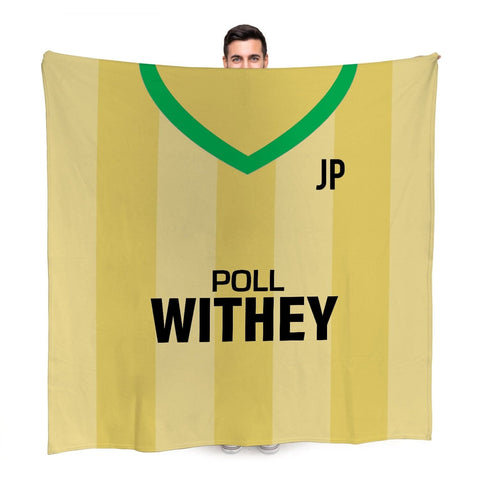 Norwich FC - 1985 Home Shirt - Retro Fleece Blanket