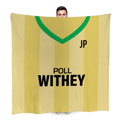 Norwich FC - 1985 Home Shirt - Retro Fleece Blanket