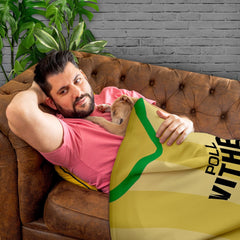 Norwich FC - 1985 Home Shirt - Retro Fleece Blanket