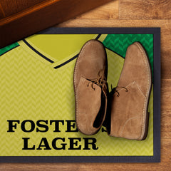 Norwich 1986 Home Shirt - Personalised Retro Door Mat - 60cm x 40cm