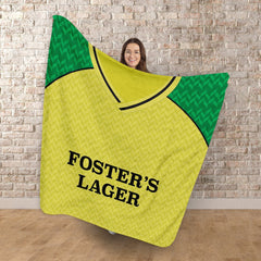 Norwich - 1986 Home Shirt - Retro Fleece Blanket