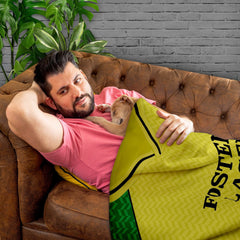 Norwich FC - 1986 Home Shirt - Retro Fleece Blanket