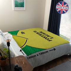 Norwich FC - 1986 Home Shirt - Retro Fleece Blanket